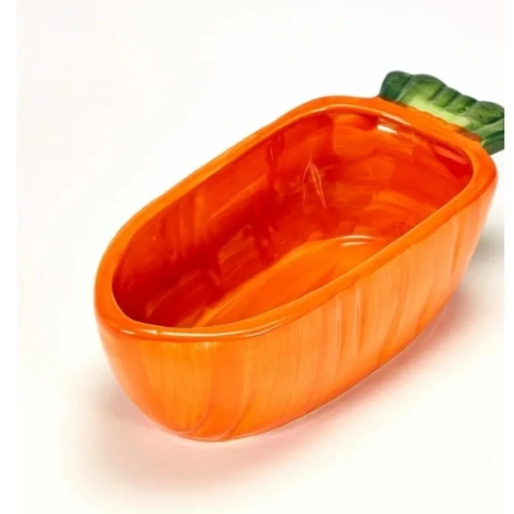 Vege - T - Bowl 22 oz Carrot Bowl Made for Small Pets Rabbits Guinea Pigs - Picture 2 of 5